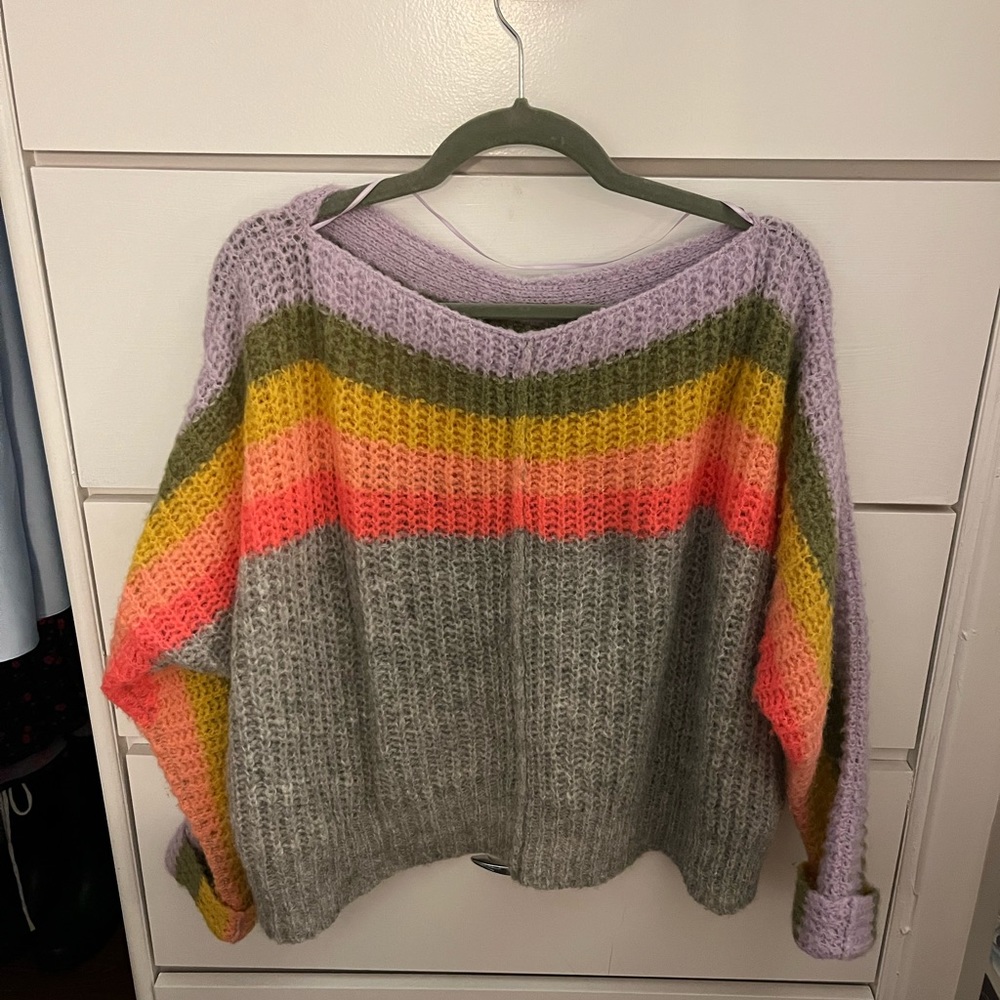 Free People See the Rainbow Sweater